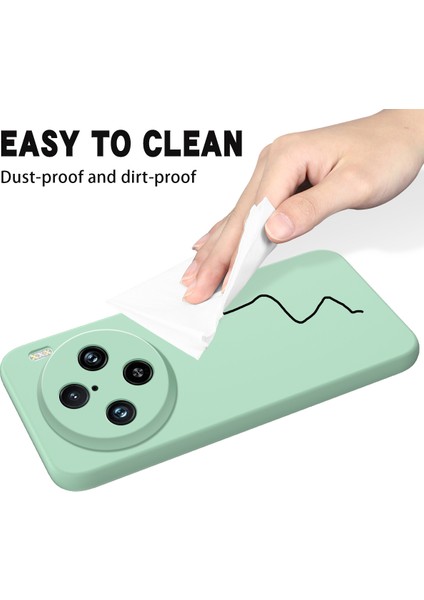 Vivo X100 Pro 5g Kılıf Slim-Fit Telefon Kılıfı Sıvı Silikon Telefon Kabuğu Kayışlı-Yeşil (Yurt Dışından) indirimleri