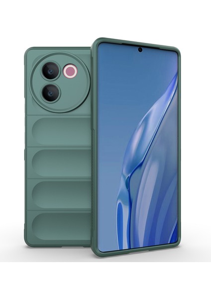 Vivo V30E 5g Tpu Kılıf Sağlam Düşme Korumalı Cep Telefonu Kılıfı-Yeşil (Yurt Dışından)