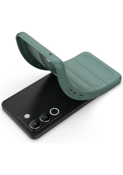 Vivo Y200(HINDISTAN)5G Tpu Kılıf Düşmeye Lı Telefon Arka Kapağı-Yeşil (Yurt Dışından) modelleri