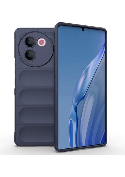 Vivo V30E 5g Tpu Kılıf Sağlam Düşme Korumalı Cep Telefonu Kılıfı-Koyu Mavi (Yurt Dışından)