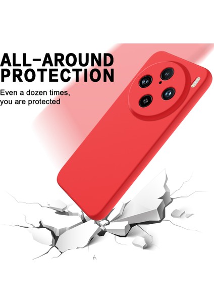 Vivo X100 Pro 5g Kılıf Slim-Fit Telefon Kılıfı Sıvı Silikon Telefon Kabuğu Kayışlı-Kırmızı (Yurt Dışından) fiyatları