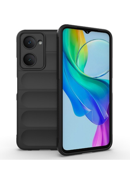 Vivo Y03/Y18 4G/Y28S 5g Darbeye Dayanıklı Kılıf Yumuşak Tpu Cep Telefonu Kılıfı-Siyah (Yurt Dışından)