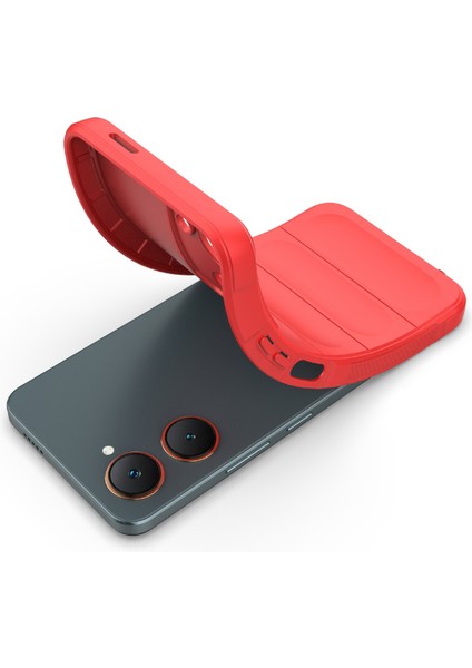 Vivo Y03/Y18 4G/Y28S 5g Darbeye Dayanıklı Kılıf Yumuşak Tpu Cep Telefonu Kılıfı-Kırmızı (Yurt Dışından) fırsatları