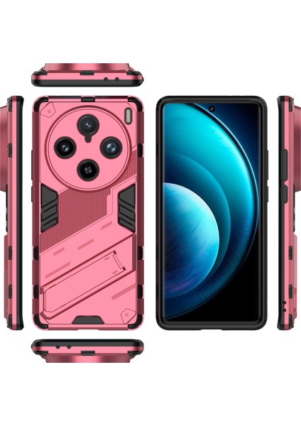 Vivo X100 Pro 5g Kickstand Telefon Kılıfı Çift Katmanlı Şok Emici Kapak-Gül (Yurt Dışından) fırsatları