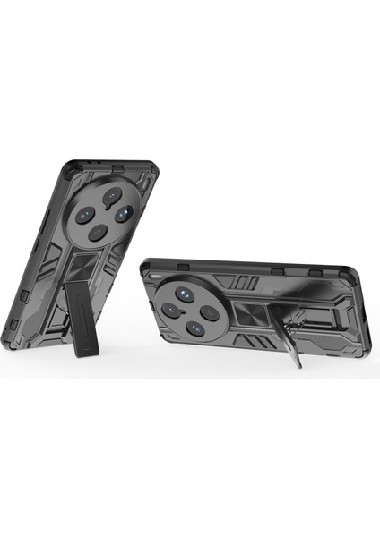 Vivo X100 Pro 5g Telefon Kılıfı Kickstand Pc+Tpu Düşmeye Lı Kılıf-Siyah (Yurt Dışından) modelleri