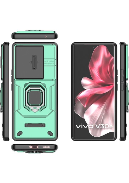 Vivo V30E 5g Telefon Kılıfı Pc+Tpu Destekli Telefon Kılıfı Lens Kapağı-Yeşil (Yurt Dışından) indirimleri