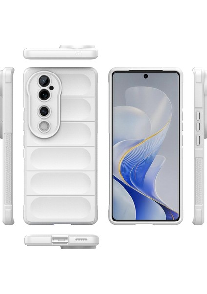 Vivo S19 Pro 5g Kılıf Düşmeye Karşı Yumuşak Tpu Telefon Kılıfı-Beyaz (Yurt Dışından)