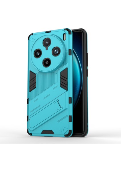 Vivo X100 Pro 5g Kickstand Telefon Kılıfı Çift Katmanlı Şok Emici Kapak-Bebek Mavisi (Yurt Dışından)