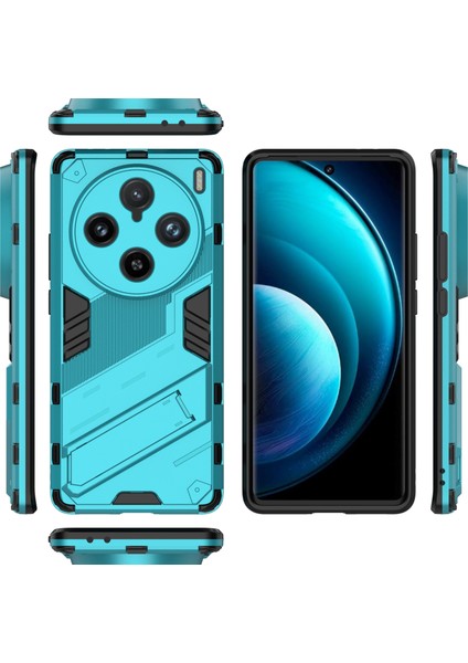 Vivo X100 Pro 5g Kickstand Telefon Kılıfı Çift Katmanlı Şok Emici Kapak-Bebek Mavisi (Yurt Dışından) fırsatları