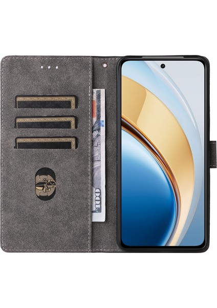 Cüzdan Telefon Kılıfı Vivo V40 Se 5g 80W/V40 Lite (Endonezya) 4g/5g Rfıd Engelleme Pu Deri Kılıf Standı Görünüm-Siyah (Yurt Dışından)