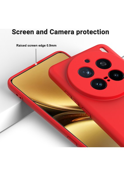 Vivo X200 Pro 5g Kılıf Sıvı Silikon Telefon Arka Kapağı El Kayışı Ile-Kırmızı (Yurt Dışından) fırsatları