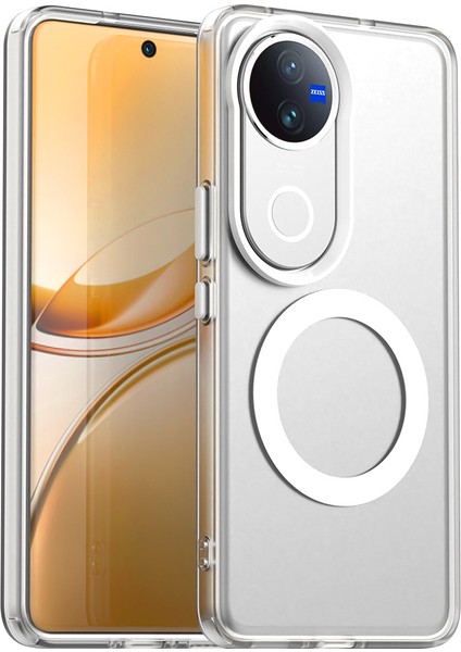 Vivo V50 5g Kılıf Magsafe Anti Drop Hibrit Telefon Arka Kapağı ile Uyumlu - Şeffaf (Yurt Dışından)