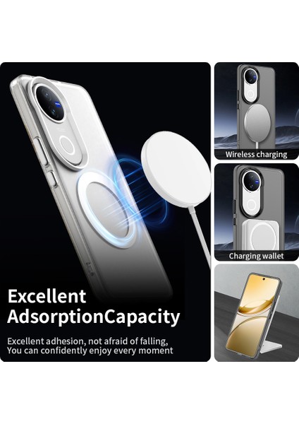 Vivo V50 5g Kılıf Magsafe Anti Drop Hibrit Telefon Arka Kapağı ile Uyumlu - Şeffaf (Yurt Dışından) fırsatları
