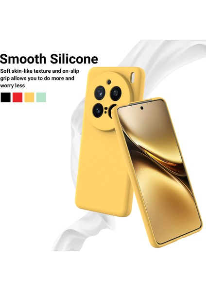 Vivo X200 Pro 5g Kılıf Sıvı Silikon Telefon Arka Kapağı El Kayışı Ile-Sarı (Yurt Dışından) modelleri
