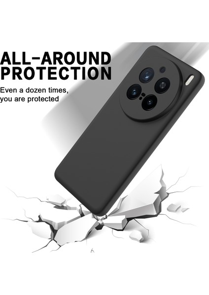 Vivo X200 Pro 5g Kılıf Sıvı Silikon Telefon Arka Kapağı El Kayışı Ile-Siyah (Yurt Dışından) indirimleri