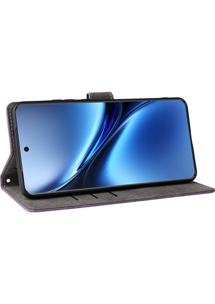 Vivo X200 Pro 5g Cüzdan Telefon Kılıfı Rfıd Engelleme Pu Deri Kapak Standı Görünüm-Mor (Yurt Dışından) fırsatları