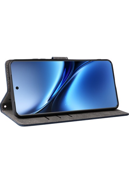 Vivo X200 Pro 5g Cüzdan Telefon Kılıfı Rfıd Engelleme Pu Deri Kapak Standı Görünüm-Mavi (Yurt Dışından) fırsatları