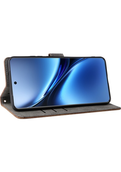 Vivo X200 Pro 5g Cüzdan Telefon Kılıfı Rfıd Engelleme Pu Deri Kapak Standı Görünüm-Kahverengi (Yurt Dışından) fırsatları