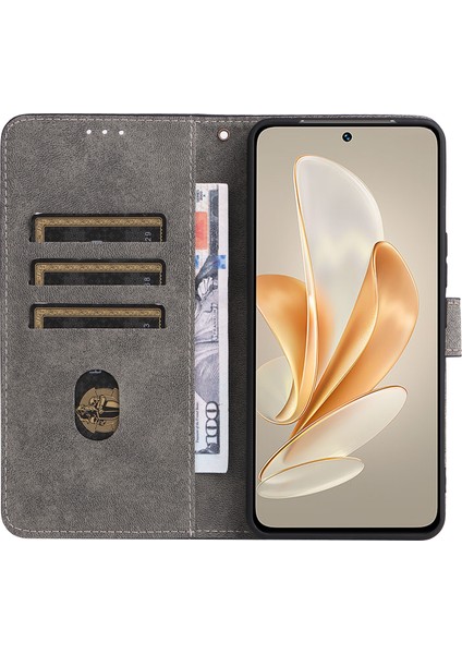 Vivo V29E(GLOBAL)5G/Y200(HINDISTAN)5G Kılıf Rfıd Engelleme Cüzdan Standı Kılıfı Kayışlı-Kahverengi (Yurt Dışından) fiyatları