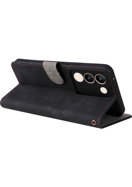 Vivo V29E(GLOBAL)5G/Y200(HINDISTAN)5G Kılıf Rfıd Engelleme Cüzdan Standı Kılıfı Kayışlı-Siyah (Yurt Dışından) fırsatları