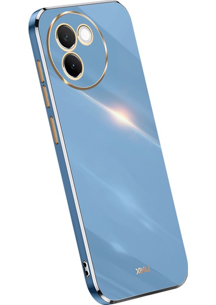 Xınlı Vivo V30E 5g Kılıf Galvanik Esnek Tpu Cep Telefonu Kılıfı-Mavi (Yurt Dışından)