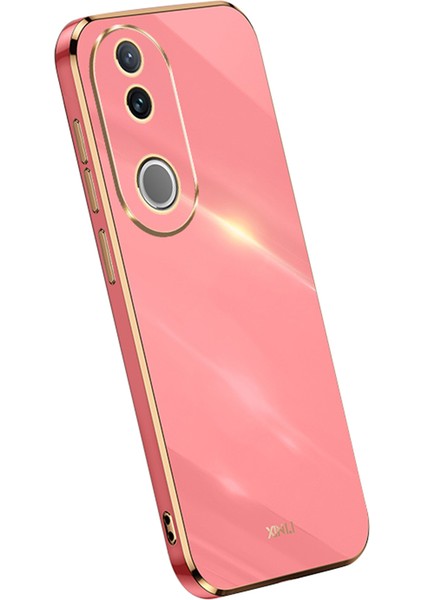 Xınlı Vivo V50 5g Kılıf Tpu Telefon Kılıfı Galvanik Çerçeveli-Kırmızı (Yurt Dışından)