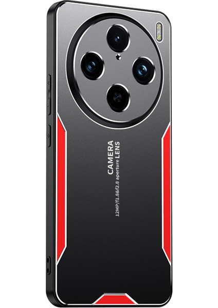 Vivo X100 Pro 5g Sert Alüminyum Alaşımlı Cep Telefonu Kılıfı Toz Geçirmez Telefon Kılıfı-Kırmızı (Yurt Dışından)