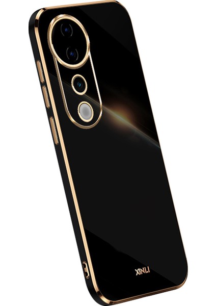 Xınlı Vivo S19 Pro 5g Kılıf Galvanik Yumuşak Tpu Koruyucu Telefon Kılıfı-Siyah (Yurt Dışından)