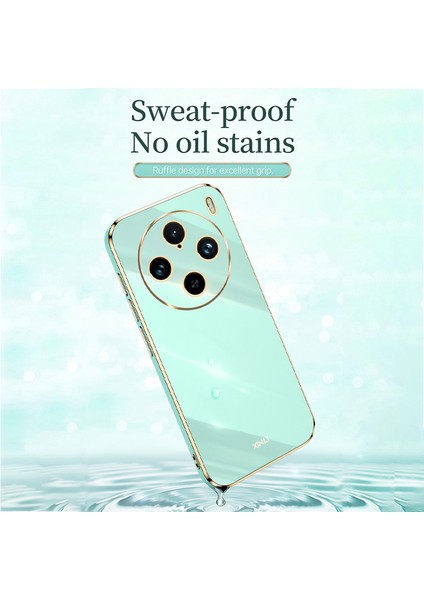 Xınlı Vivo X100 Pro 5g Telefon Kılıfı Tpu Koruma Kılıfı Elektrokaplama Altın Kenarlar-Beyaz (Yurt Dışından) modelleri