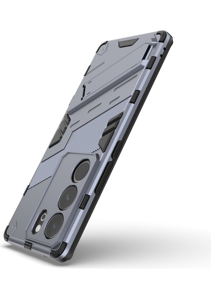 Vivo S17 5G/S17 Pro 5g Kickstand Arka Kapak Darbeye Dayanıklı Pc+Tpu Telefon Kılıfı-Gri (Yurt Dışından) fırsatları