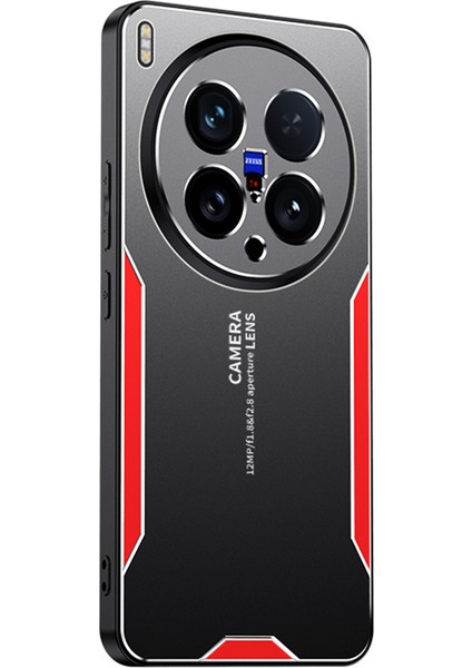 Vivo X200 Ultra 5g Telefon Kılıfı Alüminyum Alaşımlı Tpu Pc Arka Kapak-Kırmızı (Yurt Dışından)