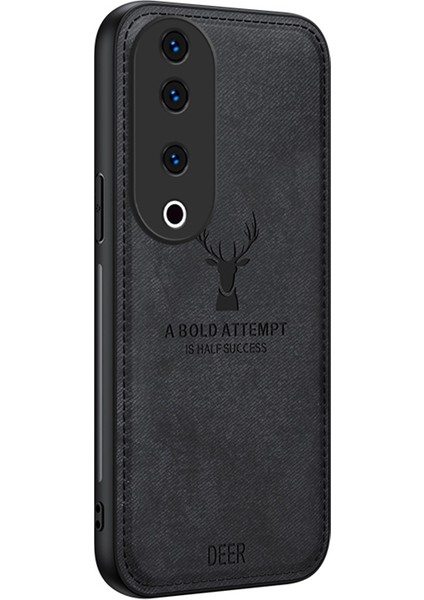 Vivo S19 Pro 5g Kılıf Geyik Desenli Deri+Pc+Tpu Ince Telefon Kılıfı-Siyah (Yurt Dışından)