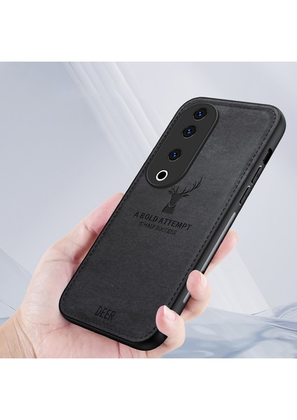 Vivo S19 Pro 5g Kılıf Geyik Desenli Deri+Pc+Tpu Ince Telefon Kılıfı-Siyah (Yurt Dışından)