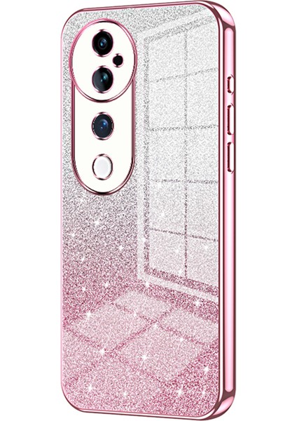 Vivo S19 Pro 5g Kılıf Parıltılı Parıltılı Yumuşak Tpu Degrade Renkli Telefon Kılıfı-Pembe (Yurt Dışından)