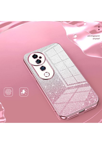 Vivo S19 Pro 5g Kılıf Parıltılı Parıltılı Yumuşak Tpu Degrade Renkli Telefon Kılıfı-Siyah (Yurt Dışından)