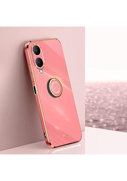 Xınlı Vivo Y17S 4g Koruyucu Kılıf Tpu Ayaklı Telefon Kılıfı Galvanik Altın Kenar-Kırmızı (Yurt Dışından) indirimleri