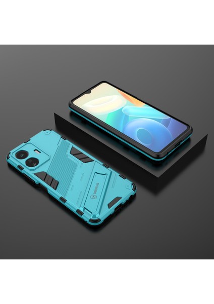 Vivo Y77 5g Hibrit Tpu+Pc Telefon Kılıfı Kickstand Çizilmez Cep Telefonu Arka Kapağı-Bebek Mavisi (Yurt Dışından) indirimleri
