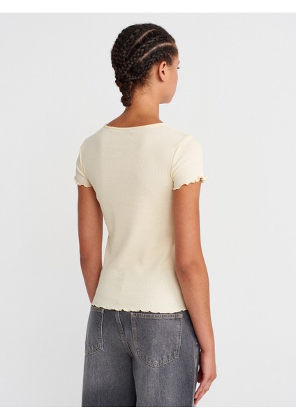 31935 Kısa Kollu T-Shirt-Açık Sarı fiyatları