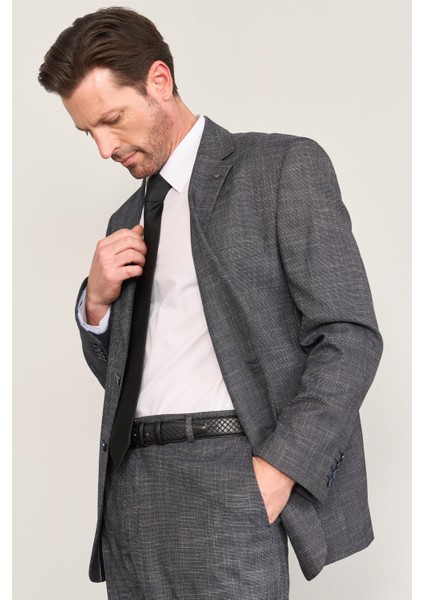 Kagi Lacivert Erkek Pamuk Polyester Corsıca 4 Drop Klasik Takım