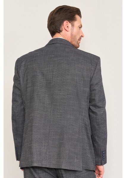 Kagi Lacivert Erkek Pamuk Polyester Corsıca 4 Drop Klasik Takım indirimleri
