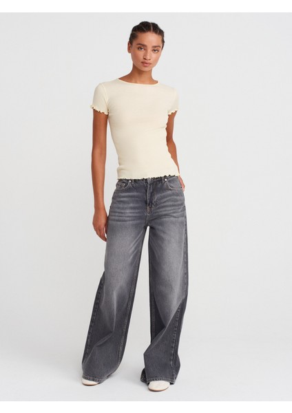 31935 Kısa Kollu T-Shirt-Açık Sarı fırsatları