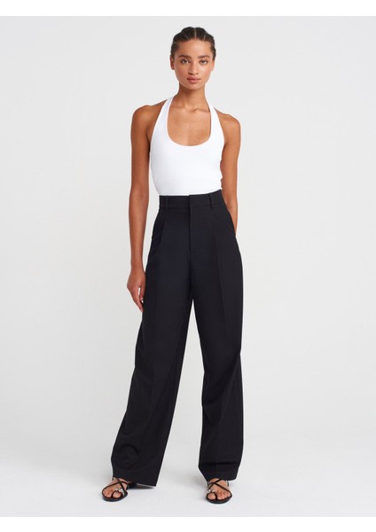31753 Halter Yaka Top-Beyaz