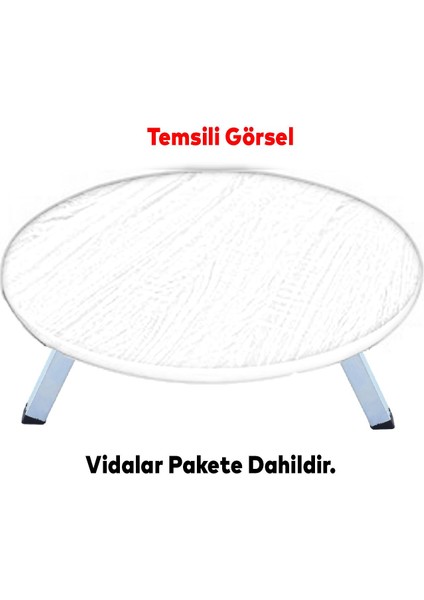 Metal Sofra Ayağı 25 cm Plastik Siyah Taban Katlanır Yer Sofrası Sini Altı Mobilya Ayak Sehpa Masa