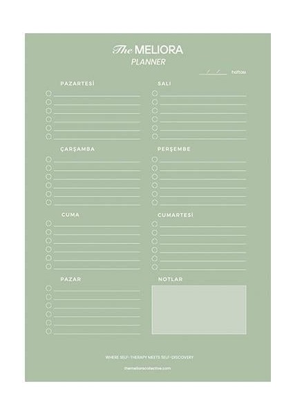 Planner Yeşil