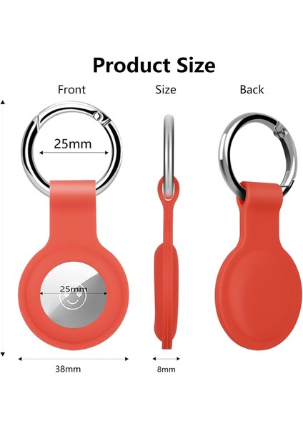 Airtag Anahtarlıklı Silikon Kılıf A010 Darbeye Dayanıklı Kaybolmaya Karşı Tam Koruma Kolay Tak Çıkar Apple Airtag ile Uyumlu Koruyucu Anahtarlık Petrol Mavi 1 Adet fırsatları
