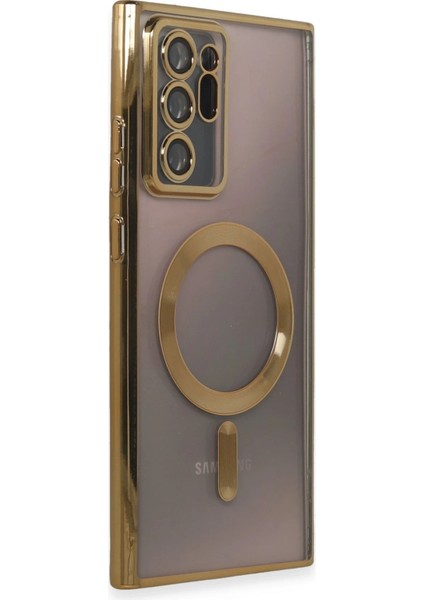 Samsung Galaxy Note 20 Ultra Kılıf Kross Magneticsafe Kapak - Gold Ynsmr
