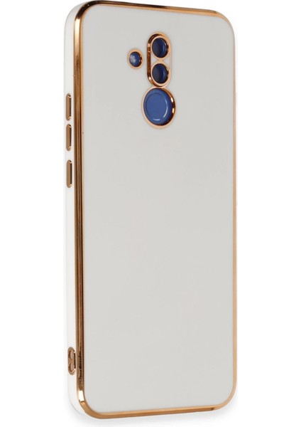 Huawei Mate 20 Lite Kılıf Volet Silikon - Beyaz Ynsmr
