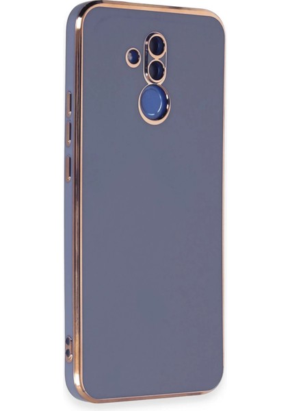 Huawei Mate 20 Lite Kılıf Volet Silikon - Mavi Ynsmr