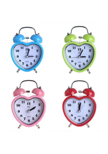 Yeşil Kalp Tasarımlı Işıklı ve Alarmlı Çalar Saat fiyatları