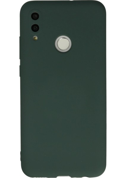 Huawei P Smart 2019 Kılıf Nano Içi Kadife Silikon - Koyu Yeşil Ynsmr